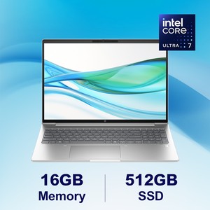 HP ProBook 460 G11 Business Laptop 16" Intel Ultra 7-155U 16GB 512GB SSD Windows 11 Pro, A1LH5UT#ABA