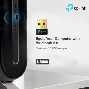 TP-Link (UB500) - Bluetooth 5.0 Nano USB Adapter. Compatible with Bluetooth V4.0/3.0/2.1/2.0/1.1. Nano-Sized. Supported Operating System – Windows 10/8.1/7.