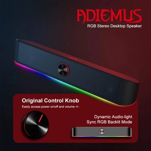 Redragon GS560 Adiemus Wired RGB Sound Bar with Dual Speakers and Backlight