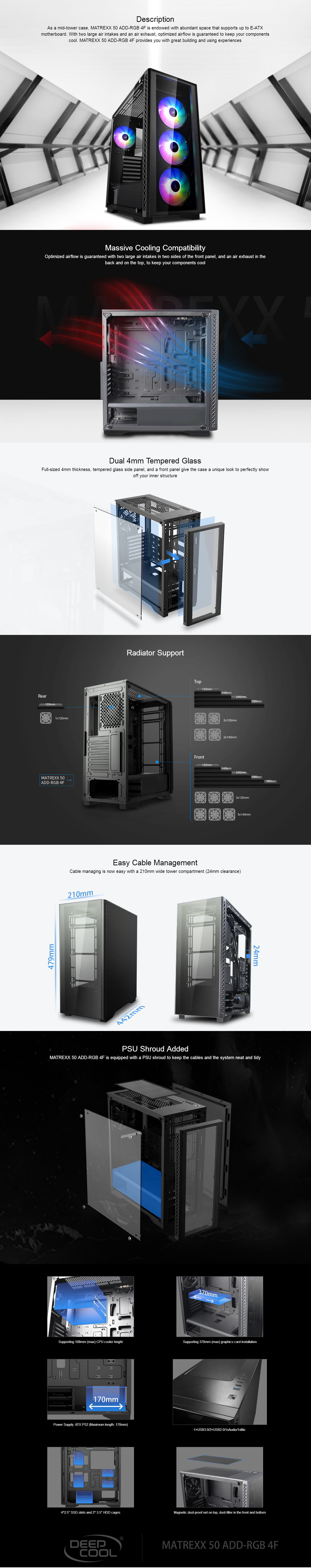 Deepcool MATREXX 50. MATREXX 50 add-RGB. Кейс Deepcool MATREXX 50 4f. Лицевая панель Deepcool MATREXX 50.