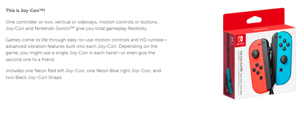 Joy-Con™ (L)/(R) Neon Red/Neon Blue