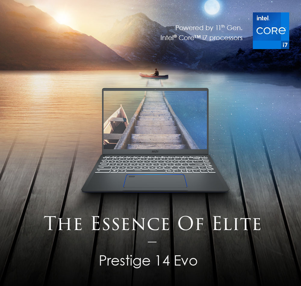 msi Prestige 14 EVO Carbon Gray