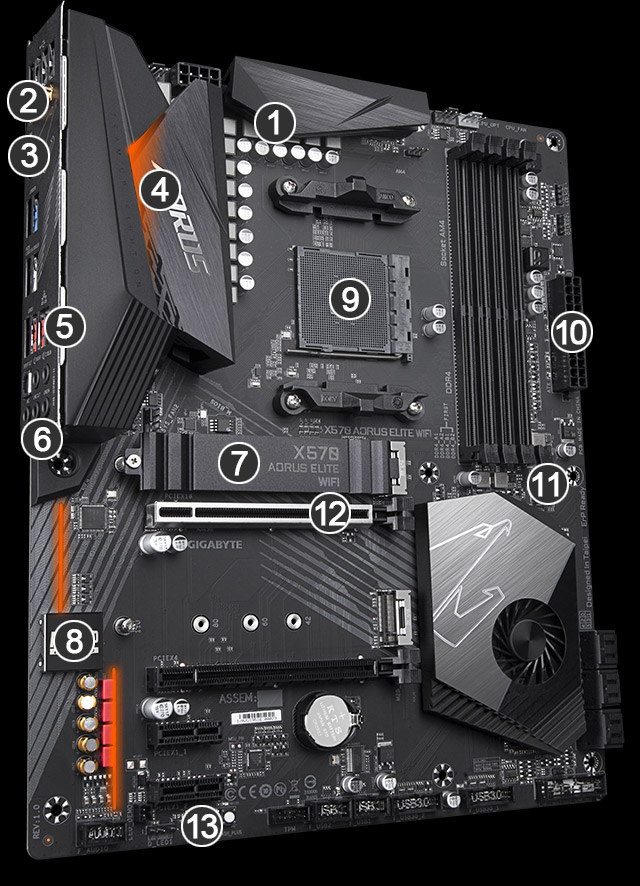 Xtreme, five motherboard in a abstract background